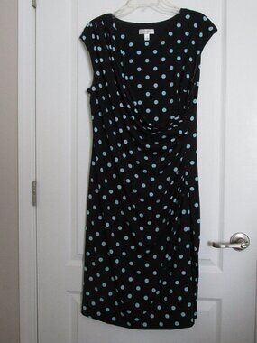 onz linen dress onz dress 100% linen blue white made in italy small XS ? pockets sleeveless